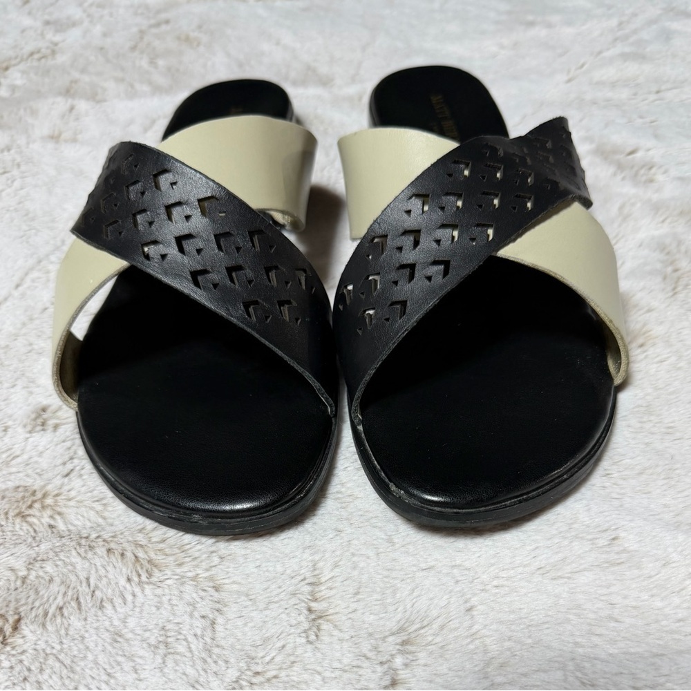 Women's Matt Bernson Special Project Leather Comfort Slides 11W